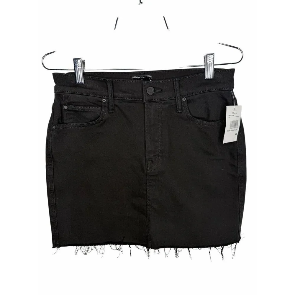 MOTHER High-Waisted Smokin' Double Micro Skirt Size 28